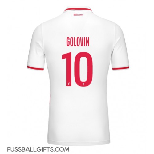 AS Monaco Aleksandr Golovin #10 Fußballbekleidung Heimtrikot 2024-25 Kurzarm